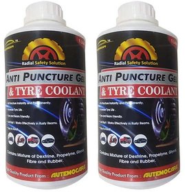 Anti Puncture Gel and Tyre Coolant, Pack of 2