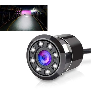 Auto Fetch 8LED Night Vision Car Reverse Parking Camera (Black) for Maruti Suzuki Ritz