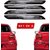 Auto Fetch Car Bumper Scratch Protector Black With Twin Chrome Strip (Set Of 4) for Renault Kwid.
