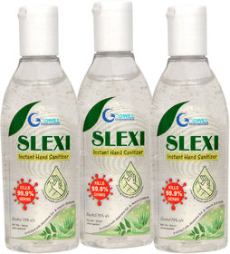 Slexi Herbal Hand Sanitizer 70 Alcohol Based Hand Sanitizer Kills 99.9 Germs  Gel Based with Neem And Aloevera Extr