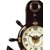 Generic Analog Acrylic Oval Brown Wall Clock 45 cm X 30 cm