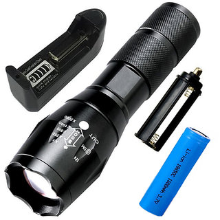 15W Flashlight Torch 700mtr 5 Mode Torch - Pack of 1