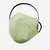 Kaapus Pack of 3 Raw Green Stripe Layer Washable, Reusable Fashion Mask with Removable Filter