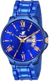 Espoir Analogue Plastic Strap Blue Dial Day and Date Boy's and Men's Watch - Romania0507