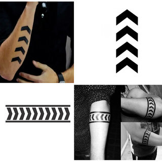 Buy Ordershock Liam Payne Arrow Full Round Hand Band with Arrow Combo  Waterproof Temporary Body Tattoo Online @ ₹349 from ShopClues