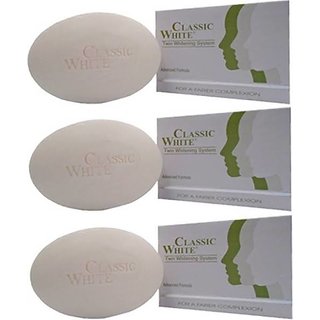                      Classic White Skin whitening Soap 85g (Pack of 3)                                              