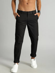 fashlook black casual trouser for men