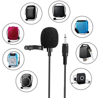 Collar Mic High Sensitivity 3.5mm Microphone for Voice Chat, Video Conferencing  Recording