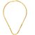 Snake Pattern Brass Thick Link Chain Mala Necklace 22 inches Real Imitation Gold Plated by GoldNera