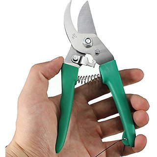                       Kapebonavista Home Prunning Shears Snip Tool Pruner Scissor Branch Sticks Cutter Lock Spring                                              