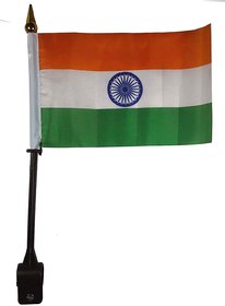 Indian National Flag For Bike/Car -30 x 20 x 1.5 (LxBxH) CM