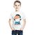Boy's Girl's Shinchan Printed White Kids T-Shirt