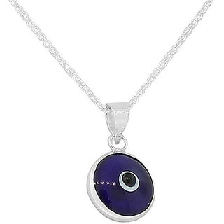                       CEYLONMINE Multicolour Evil Eye Tortoise silver Pendant for Protection for Men and Women                                              