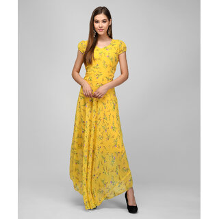                       RBT- YELLOW FLWR GGT 0106 LONG DRESS                                              