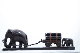 elephant carraige showpiece