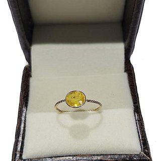 Pukhraj silver shop ring price