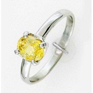                       CEYLONMINE certified pukhraj silver ring natural  original gemstone yellow sapphire beautiful ring for unisex                                              