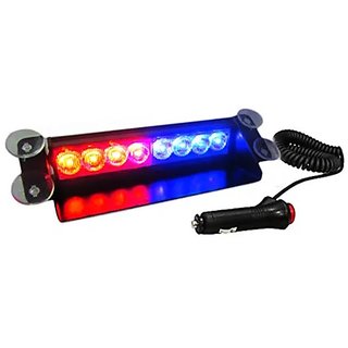 Auto Fetch Style Car LED Flashing Lights (Red and Blue) for Mahindra Scorpio 9 Seater