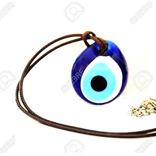                       CEYLONMINE Silver White Zircon Evil Eye Blue Pendant/Locket for Women                                              
