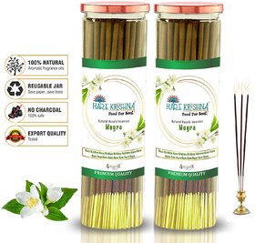 Vringra Mogra Agarbatti - Hand Made Agarbatti - Chemical And Charcoal Free Agarbatti - Incense Stick - 200gm (Pack Of 2)
