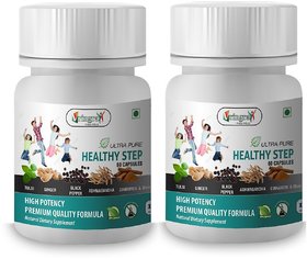 vringra Healthy Step Immunity Booster Capsules - Health Supplement - Stamina  Energy Booster Capsules (Pack Of 2)
