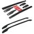 Auto Fetch Car Stylish Drill Free Roof Rails (Black) for Hyundai Eon