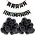 I Q Creations Happy Birthday  Combo for Birthday Party Decoration (1 Banner, 30 Metallic Black Balloon)
