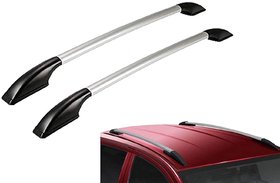 Auto Fetch Car Stylish Drill Free Roof Rails (Silver) for Toyota Etios Cross