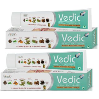 Vringra Herbal Toothpaste - Toothpaste For Kids - Babool Toothpaste - Infant Toothpaste - Neem Toothpaste (Pack Of 2)