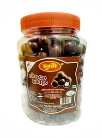 Surbhi Chocolate balls choco coated biscuits yummy and delicious 400 g( pack of 3 )