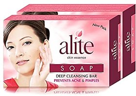 ALITE SKIN ESSENCE SOAP- FOR ACNE AND PIMPLES  ( Pack of 2 PCS. ) 75 gm each