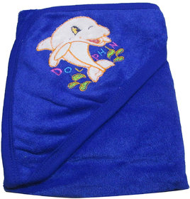VBaby 3 in 1  Soft Hood 100 Terry cotton wrapper blanket bath towel (0-12 months)