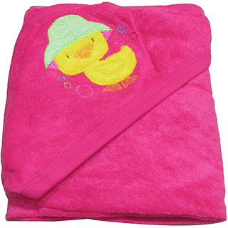 VBaby 3 in 1  Soft Hood 100 Terry cotton wrapper blanket bath towel (0-12 months)
