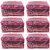 WOW PINK  DOUBLE LAYERED WITH NET AND HEAVY PLASTIC SAREE COVERS - 6 PCS