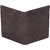 BabjiMen Brown Pure Leather RFID Card Holder 4 Card Slot 0 Note Compartment