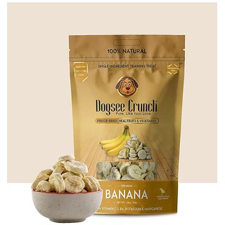 Dogsee Crunch Banana Freeze-Dried Banana Dog Treats (50 gm)