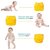 Child Chic Quirk Reusable Baby Washable Cloth Cotton Diaper (YELLOW)