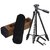 3120 3-Dimensional Head Foldable Camera Tripod Stand with Mobile Clip Holder Bracket for Tiktok Video