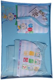 Newly born Baby kit of 4 pcs Just Born Unisex Baby Gift Set (0-3 Months,Pack of 1)
