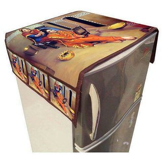 Green - Handmade Fridge Top Cover with Multiple Pockets 51