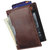 Men Brown Pure Leather RFID Card Holder 7 Card Slot 1 Note Compartment