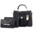 SAGIR ITALIAN LEATHER Women Black Handbag And sling bag combo 3 Sold