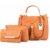 SAGIR ITALIAN LEATHER Women Tan Handbag And sling bag combo 3 Sold