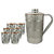 1.6 Litre Pure Copper Steel JUG with 6 Copper Steel Glasses (300ml Each), Leak Proof and Joint Free