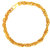 GoldNera Gents Stylish Combo of Flat Brass Gold Plated Chain with Looped Gold Polished Bracelet For Boys