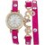 Axton Women Pink Color Round Dial Analog watch