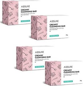 New Assure Creamy Cleansing Bar Pack Of 4 (75 gm )