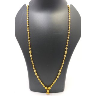 Soni Brass Golden Princess Traditional Gold Plated Necklace (18 inch length)