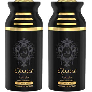 Lattafa QAEED Perfumed Unisex Body Spray, 250ml Pack 0f 2