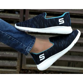 Kimba Black-Blue Comfortable and Stylish Latest Running Sport Shoes for Women